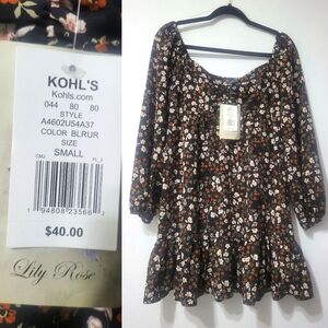 Lily rose floral small dress